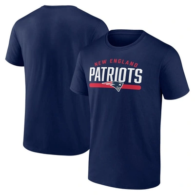 Shop Fanatics Branded Navy New England Patriots Big & Tall Arc And Pill T-shirt