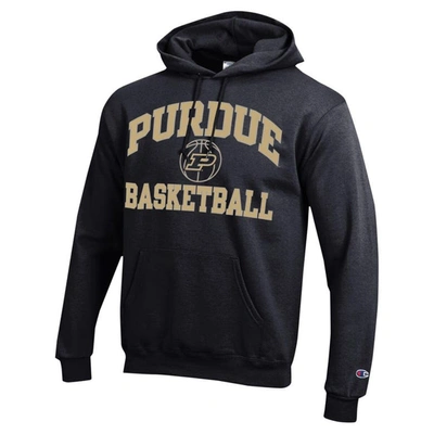 Shop Champion Black Purdue Boilermakers Basketball Icon Powerblend Pullover Hoodie