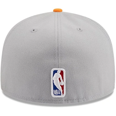 Shop New Era Gray/orange Phoenix Suns Tip-off Two-tone 59fifty Fitted Hat