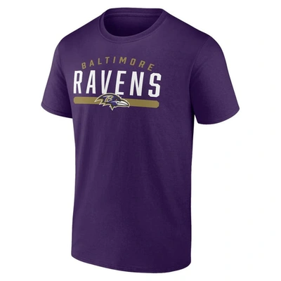 Shop Fanatics Branded Purple Baltimore Ravens Big & Tall Arc And Pill T-shirt