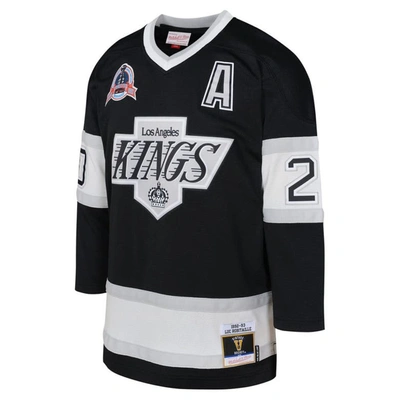 Shop Mitchell & Ness Youth  Luc Robitaille Black Los Angeles Kings 1992 Blue Line Player Jersey