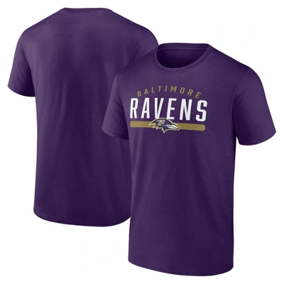Shop Fanatics Branded Purple Baltimore Ravens Big & Tall Arc And Pill T-shirt