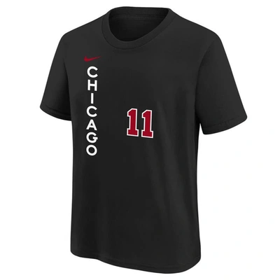 Shop Nike Youth  Demar Derozan Black Chicago Bulls 2023/24 City Edition Name & Number T-shirt