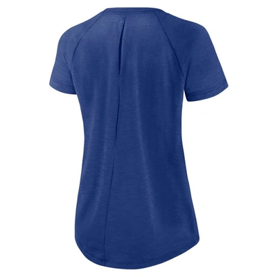 Shop Nike White/heather Scarlet New York Giants Back Slit Lightweight Fashion T-shirt
