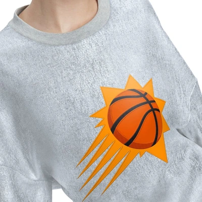 Tommy Jeans Silver Phoenix Suns Tracy Pullover Sweatshirt In Silver