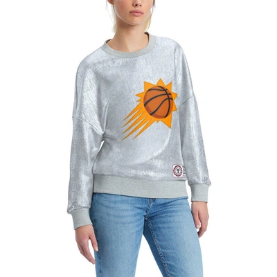 Tommy Jeans Silver Phoenix Suns Tracy Pullover Sweatshirt In Silver