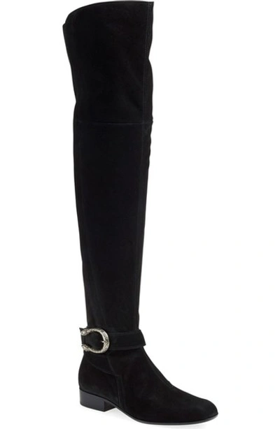 Shop Gucci 'dionysus' Over The Knee Boot (women) In Black