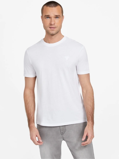 Shop Guess Factory Mark Logo Tee In White