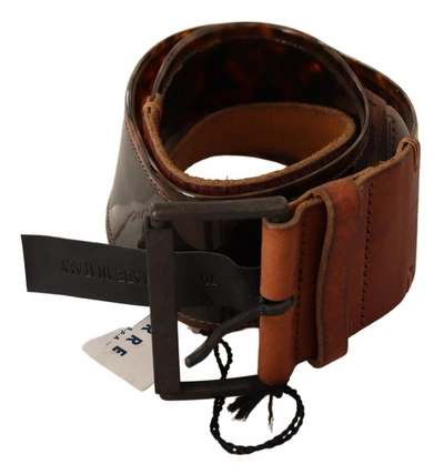 Shop Ermanno Scervino Elevate Your Style With A Classic Leather Women's Belt In Brown