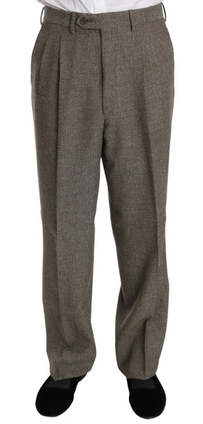 Shop Fendi Elegant Light Brown Wool Men's Men's Suit