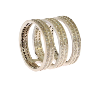 Shop Nialaya Silver Crystal Adorned Statement Women's Ring