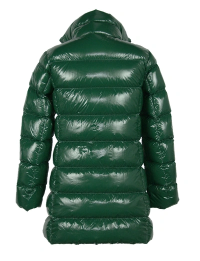 Shop Refrigiwear Elegant Shine Long Down Jacket - Stay Warm & Women's Chic In Green