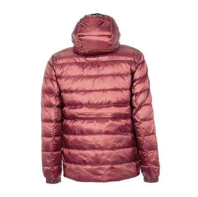 Shop Refrigiwear Elegant Pink Hooded Jacket With Zip  Pockets In Red