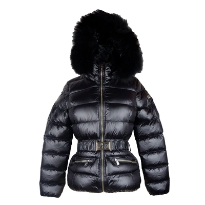 Shop Yes Zee Elegant Black Nylon Jacket With Murmasky Women's Fur