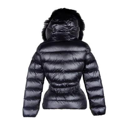 Shop Yes Zee Elegant Black Nylon Jacket With Murmasky Women's Fur