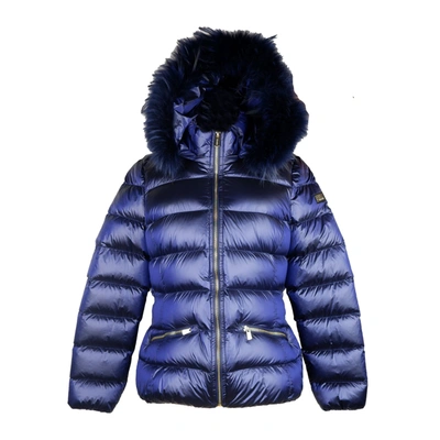 Shop Yes Zee Chic Blue  Jacket With Murmasky Women's Fur