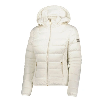 Shop Yes Zee Chic White Short Down Jacket With Women's Hood