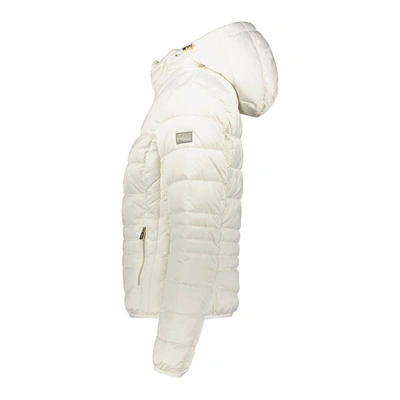 Shop Yes Zee Chic White Short Down Jacket With Women's Hood