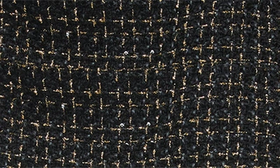 Shop Alice And Olivia Jalen Chain Sequin Tweed Miniskirt In Black/ Gold