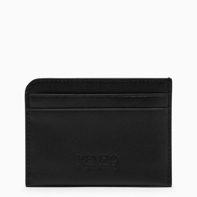 Shop Kenzo Black Leather Card Holder