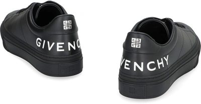 Shop Givenchy City Sport Leather Low-top Sneakers In Black