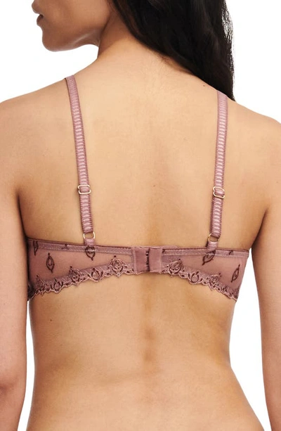 Shop Chantelle Lingerie Champs-élysées Underwire Demi Bra In Henne Mulito