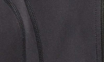 Shop Zella Girl Kids' Fleece Lined Performance Zip Jacket In Black