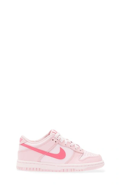 Shop Nike Kids' Dunk Low Basketball Sneaker In Soft Pink/ Pink Foam/ Pink
