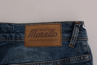 Shop Frankie Morello Svelte Italian Denim - Slim Fit Blue Men's Jeans