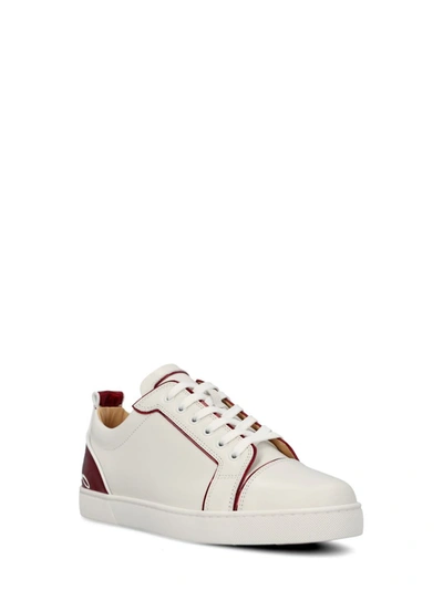 Shop Christian Louboutin Sneakers In White/loubi