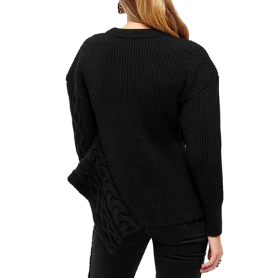 Shop Alexander Mcqueen Asymmetric Wool Jumper