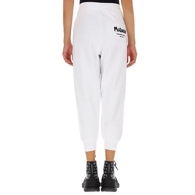 Shop Alexander Mcqueen Cotton Logo Sweatpants