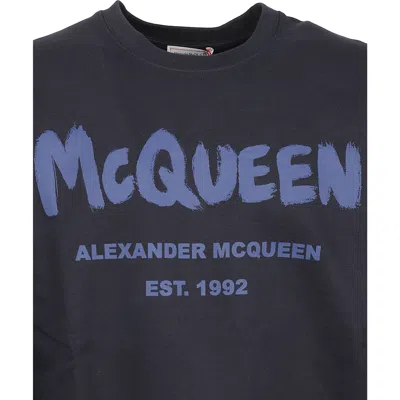 Shop Alexander Mcqueen Cotton Logo Sweatshirt