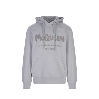 Alexander Mcqueen Graffiti Logo Print Sweatshirt