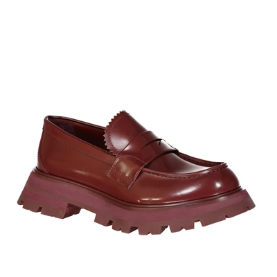 Shop Alexander Mcqueen Leather Loafers