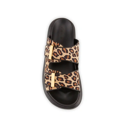 Shop Alexander Mcqueen Leopard Slides