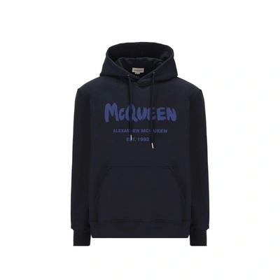Shop Alexander Mcqueen Logo Hoodie Sweatshirt