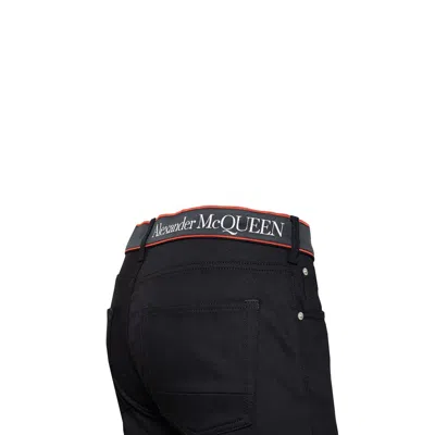Shop Alexander Mcqueen Logo Denim Jeans
