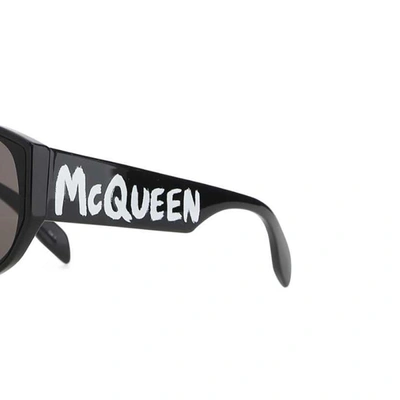 Shop Alexander Mcqueen Logo Sunglasses