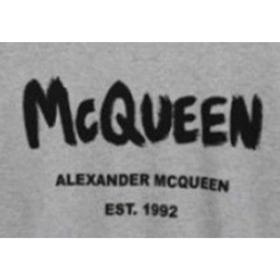 Shop Alexander Mcqueen Printed Logo Sweartshirt