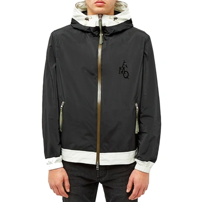 Shop Alexander Mcqueen Windbreaker Hooded Jacket
