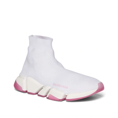 Shop Balenciaga Fabric Logo Sock Sneakers