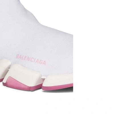 Shop Balenciaga Fabric Logo Sock Sneakers
