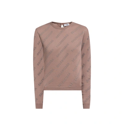 Shop Balenciaga Knitted Pullover