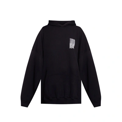 Shop Balenciaga Logo Hooded Sweatshirt