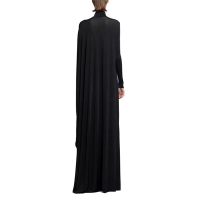 Balenciaga Asymmetric Cape-effect Satin-jersey Maxi Dress