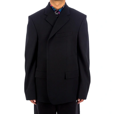 Shop Balenciaga Vetta Wool Blazer