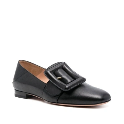 Bally Janelle Buckled Leather Loafers