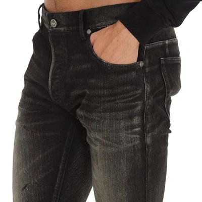 Shop Balmain Cotton Denim Jeans