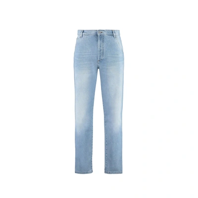 Shop Balmain Cropped Straight Jeans